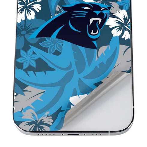 NFL Carolina Panthers Tropical Print iPhone 12 Pro Skin